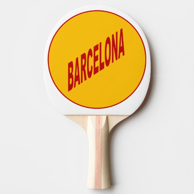 Raquette de Ping Pong   BARCELONA (Devant)