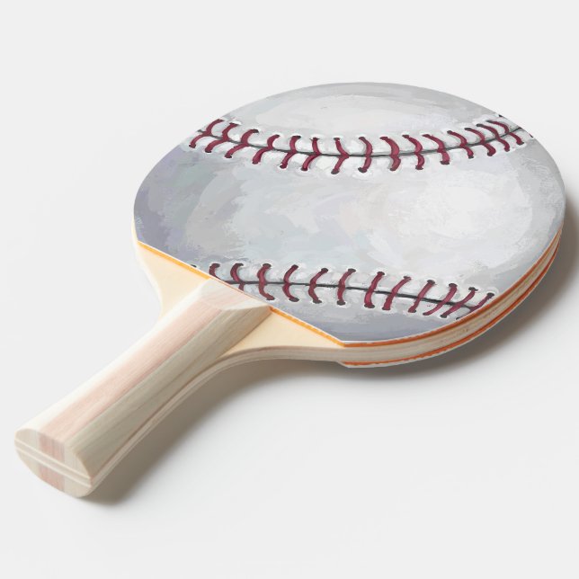 Raquette De Ping Pong Baseball (Dos Angle)