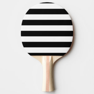 Raquette De Ping Pong Basiques en noir et blanc