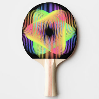 Raquette De Ping Pong Beau motif géométrique hikari22
