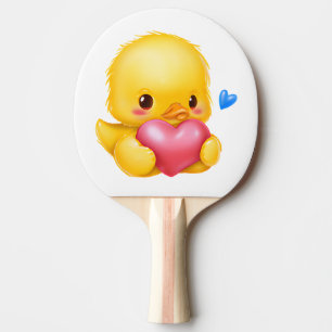 Raquette De Ping Pong Bébé mignon avec coeur rose Valentine