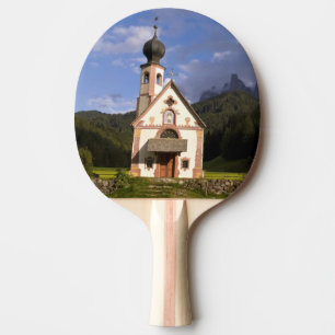 Raquette De Ping Pong Belle église isolée et solitaire appelée Rainui
