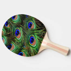 Raquette De Ping Pong Belles plumes de paon