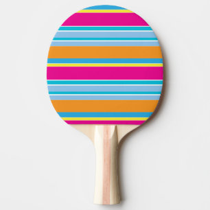 Raquette De Ping Pong Belles rayures colorées magiques