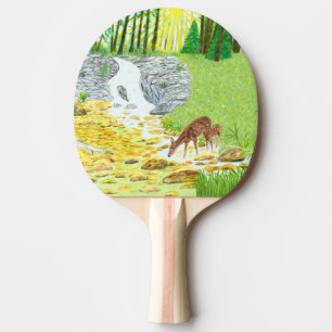Raquette De Ping Pong Biche et faon