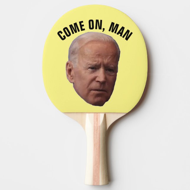 RAQUETTE DE PING PONG BIDEN FUNNY PING PONG PADDLES (Devant)