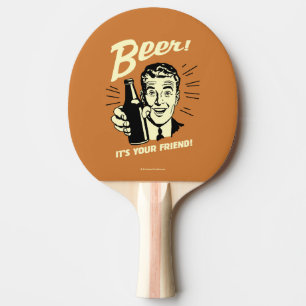 Raquette De Ping Pong Bière : C'est ton ami