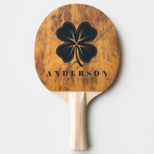Raquette De Ping Pong Billot Trèfle à Quatre Feuilles avec Nom