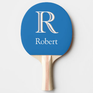 Raquette De Ping Pong  Bleu avec trois couleurs personnalisées Monogram