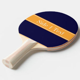 Raquette De Ping Pong Bleu de marine solide, Cantaloupe Nom du ruban Mon