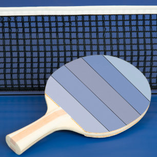 Raquette De Ping Pong Bleus Et Gris Couleurs Sur Papier Aquarelle