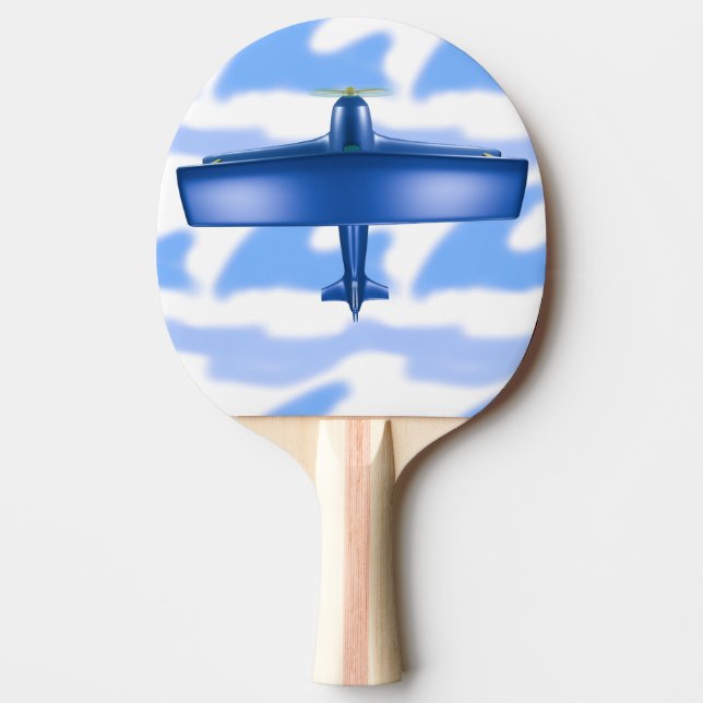 Raquette De Ping Pong Blue Plane Aviation SkyBlue Cloud Ping Paddle (Devant)