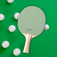 Blush Dusty Green Modern Girl Monogramme Nom