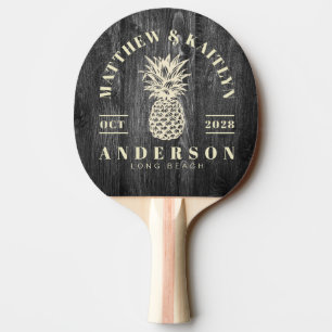 Raquette De Ping Pong Bois Tropical Tropical Pineapple Mariage Patiné Fo