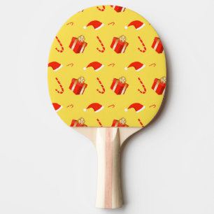 Raquette De Ping Pong Boîte cadeau de Noël sucre de canne chapeau de Noë