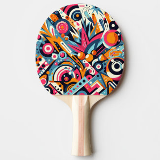 Raquette De Ping Pong Bold Geometric Energy