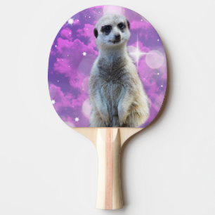 Raquette De Ping Pong Bombe à Parties scintillant de Meerkat,