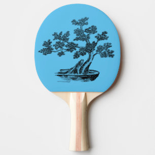 Raquette De Ping Pong Bonsai - Style chinois - Sac fourre-tout noir et b