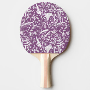 Raquette De Ping Pong Botanique violet moderne
