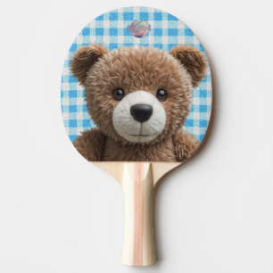 Raquette De Ping Pong Boule de ping-pong pour enfants - ours en peluche