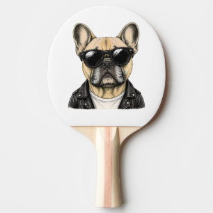 Raquette De Ping Pong Bouledogue français Graphique de chien cool