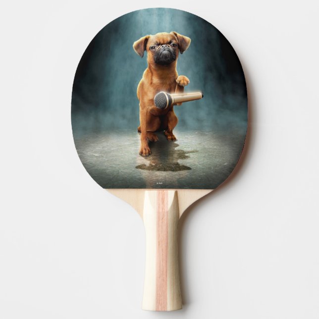 Raquette De Ping Pong Bouton de la musique à gâcher (Devant)