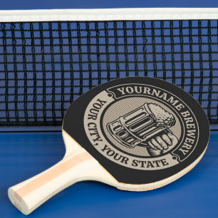 Raquette De Ping Pong Brasserie Nom personnalisé Brasserie Big Mug