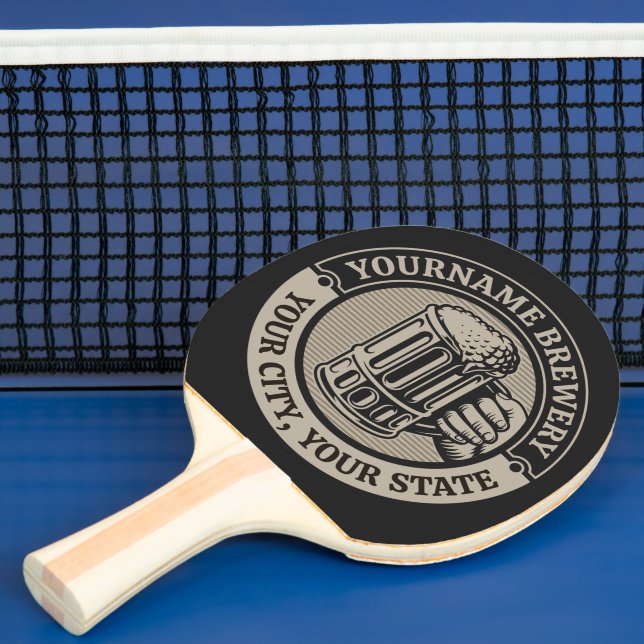 Raquette De Ping Pong Brasserie Nom personnalisé Brasserie Big Mug (Insitu)