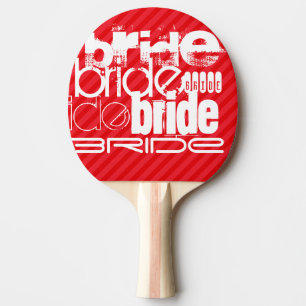 Raquette De Ping Pong Bride ; Grilles rouge écarlate