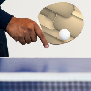 Raquette De Ping Pong Brown Hues Art moderne