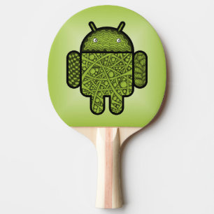 Raquette De Ping Pong Bubbles Doodle Character pour le robot Android™