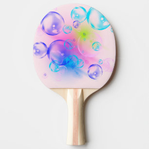 Raquette De Ping Pong BUBBLES - Image Abstraite colorée de l'art fractal
