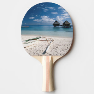 Raquette De Ping Pong Bungalows sur la plage Motu Toopua