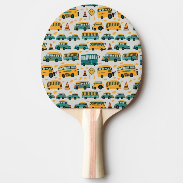 Raquette De Ping Pong Bus scolaires (Devant)