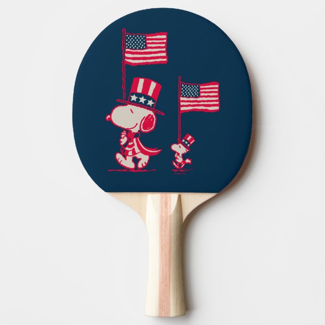 Raquette De Ping Pong cacahuètes | American Summer Old Glory (Devant)