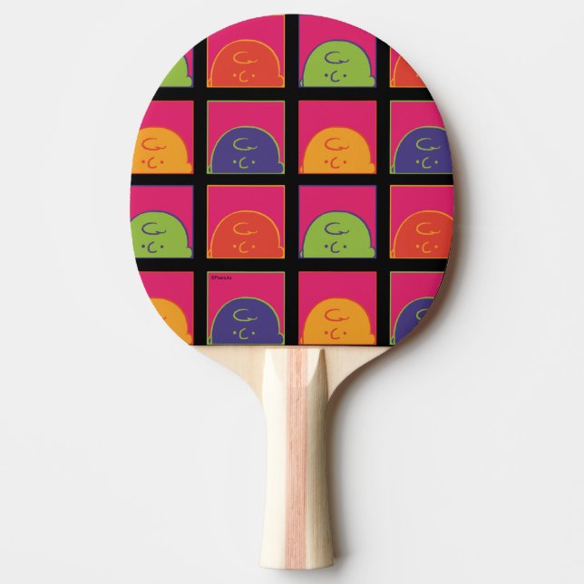 Raquette De Ping Pong cacahuètes | Art Pop moderne C'est Charlie Brown (Devant)