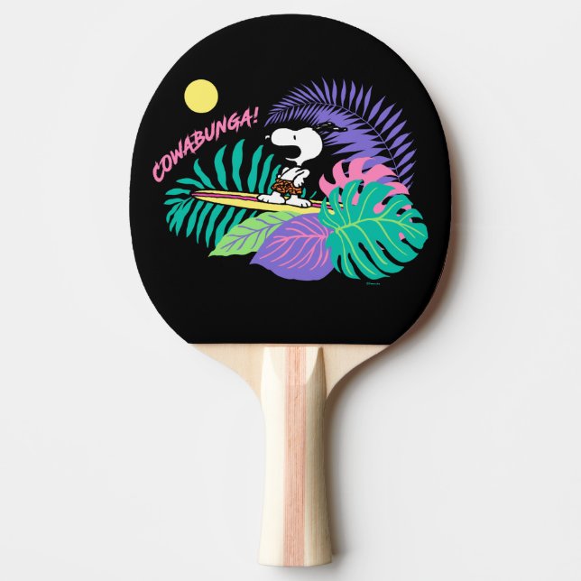 Raquette De Ping Pong cacahuètes | Cowabunga Snoopy (Devant)