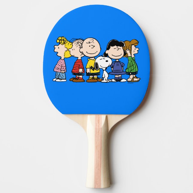 Raquette De Ping Pong cacahuètes | Les cacahuètes s'unissent (Devant)