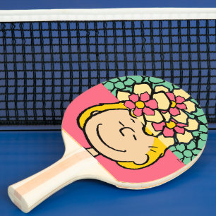 Raquette De Ping Pong cacahuètes Moitié et demi-fleurs Sally