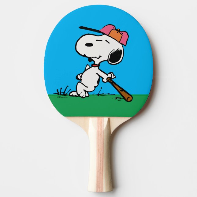 Raquette De Ping Pong cacahuètes | Snoopy at Bat (Devant)