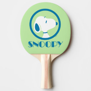 Raquette De Ping Pong cacahuètes   Snoopy Blue Deco Dreams