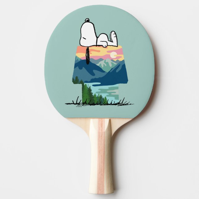 Raquette De Ping Pong cacahuètes | Snoopy Dog House Go Wild (Devant)