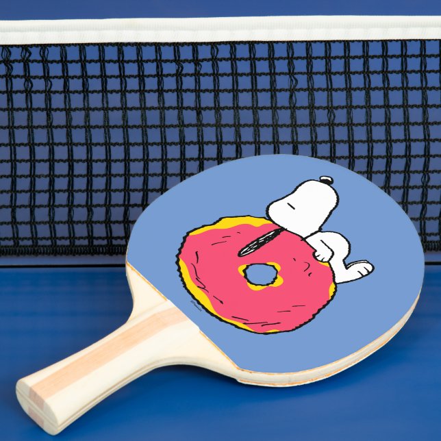 Raquette De Ping Pong cacahuètes | Snoopy Donut rose (Insitu)