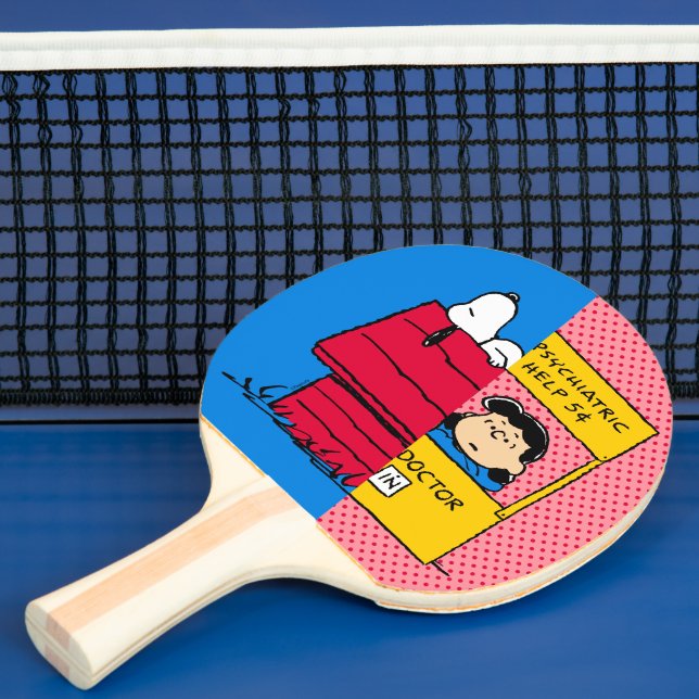 Raquette De Ping Pong cacahuètes | Snoopy & Lucy Half & Half (Insitu)