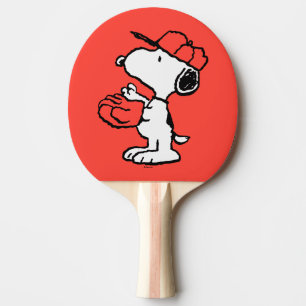 Raquette De Ping Pong cacahuètes   Snoopy Making the Catch