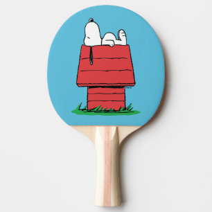 Raquette De Ping Pong cacahuètes   Snoopy Napping