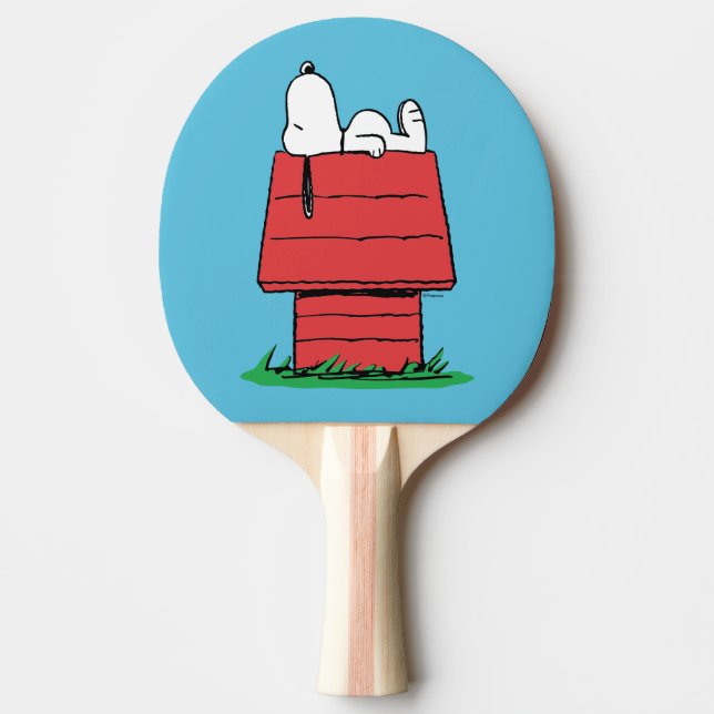 Raquette De Ping Pong cacahuètes | Snoopy Napping (Devant)