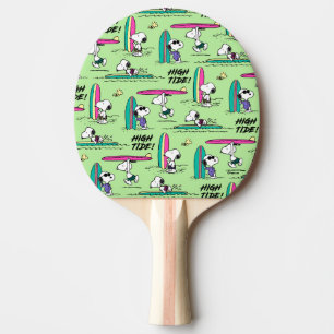 Raquette De Ping Pong cacahuètes   Snoopy Ocean High Tide Motif