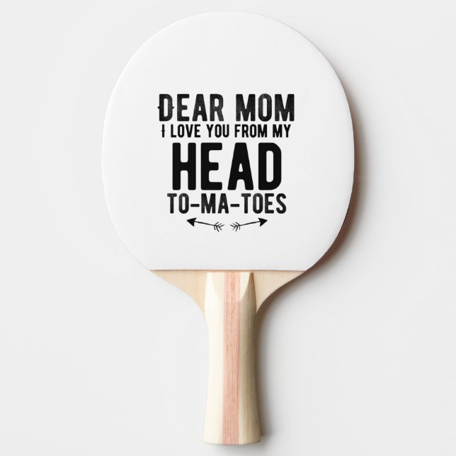 Raquette De Ping Pong cadeau de jour mère drôle pour mère maman (Devant)