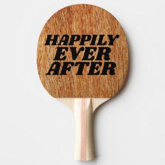 RAQUETTE DE PING PONG CADEAU DE MARIAGE PALETTE RUSTIQUE FESSÉE